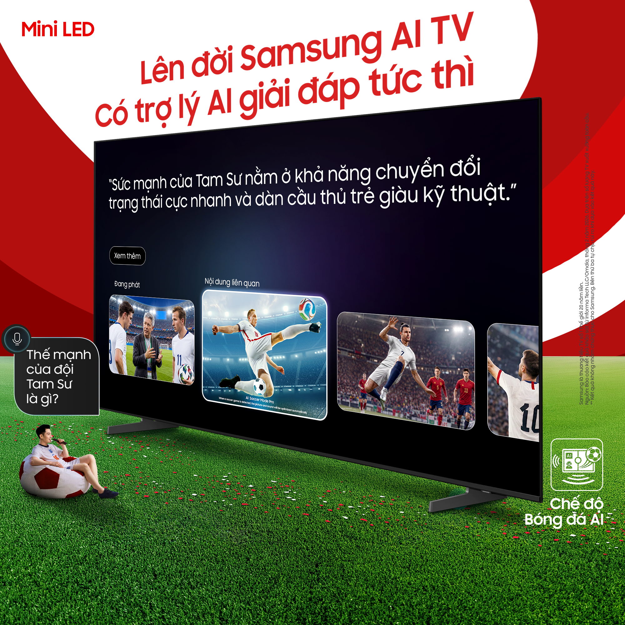 Trải nghiệm World Cup cho&aacute;ng ngợp tr&ecirc;n Samsung AI TV m&agrave;n h&igrave;nh cực đại - Ảnh 4.