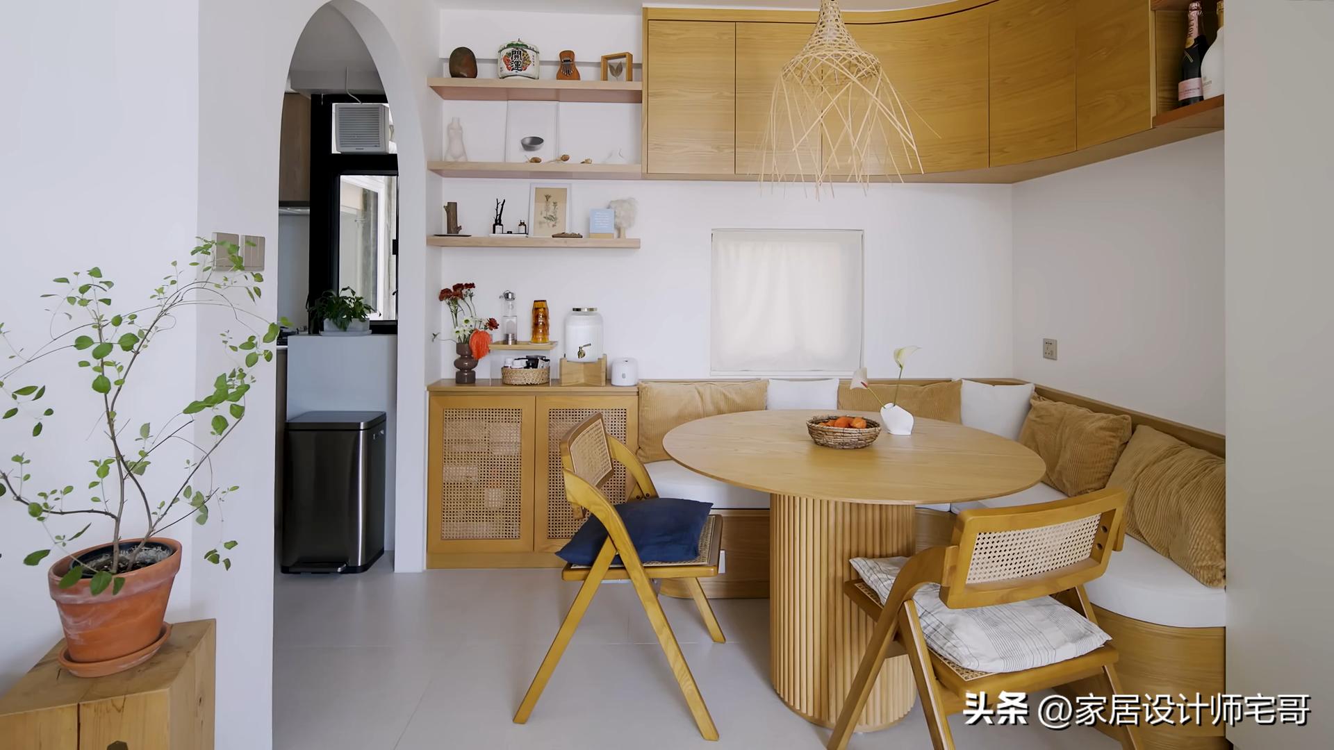 C&ocirc; g&aacute;i chưa từng học thiết kế biến căn hộ 48m&sup2; th&agrave;nh ng&ocirc;i nh&agrave; trong mơ: 2 ph&ograve;ng ngủ, b&agrave;n ăn 6 người v&agrave; b&iacute; quyết khiến ai xem cũng muốn học theo- Ảnh 10.