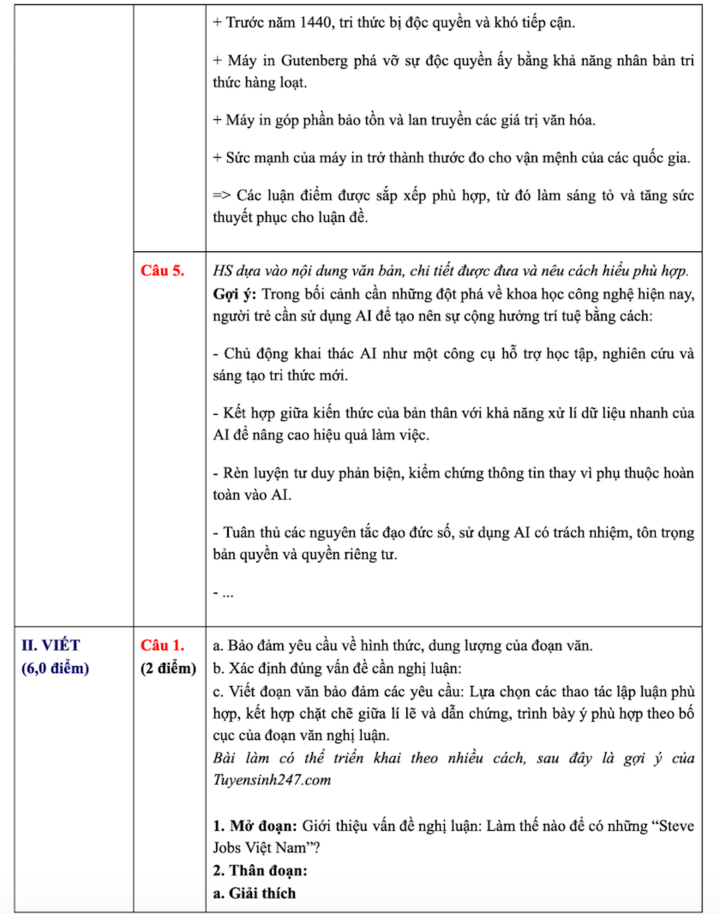 Gợi &yacute; đ&aacute;p &aacute;n m&ocirc;n Ngữ văn THPT 2026 cho th&iacute; sinh tham khảo sau kỳ thi - Ảnh 2.