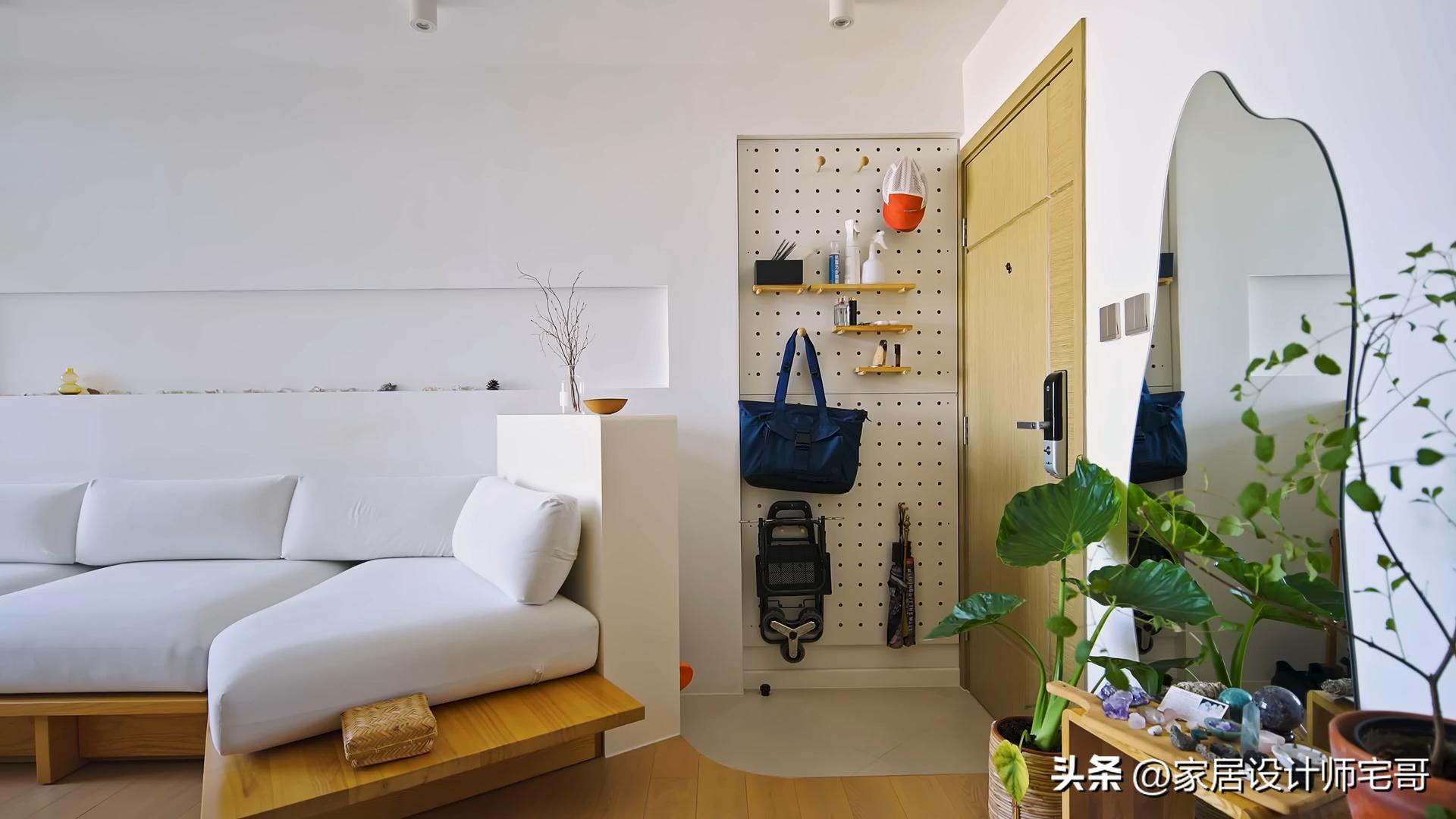 C&ocirc; g&aacute;i chưa từng học thiết kế biến căn hộ 48m&sup2; th&agrave;nh ng&ocirc;i nh&agrave; trong mơ: 2 ph&ograve;ng ngủ, b&agrave;n ăn 6 người v&agrave; b&iacute; quyết khiến ai xem cũng muốn học theo- Ảnh 4.