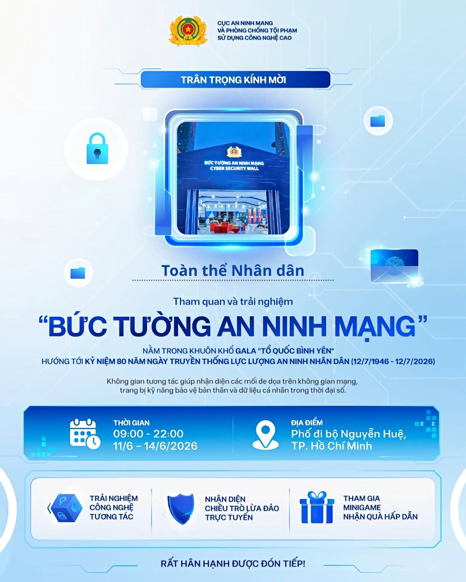Cục An ninh mạng mời to&agrave;n d&acirc;n tham gia trải nghiệm Bức tường An ninh mạng 2026 - Ảnh 2.