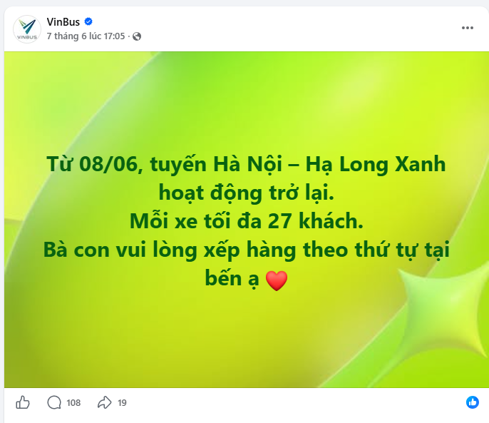 VinBus đưa thông báo quan trọng tới những ai muốn đi xe buýt miễn phí Hà Nội - Hạ Long - Ảnh 1.