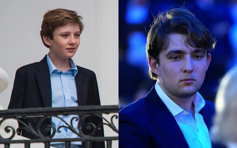 Barron Trump g&acirc;y ch&uacute; &yacute; với ngoại h&igrave;nh lạ tại sự kiện ở Nh&agrave; Trắng - Ảnh 6.