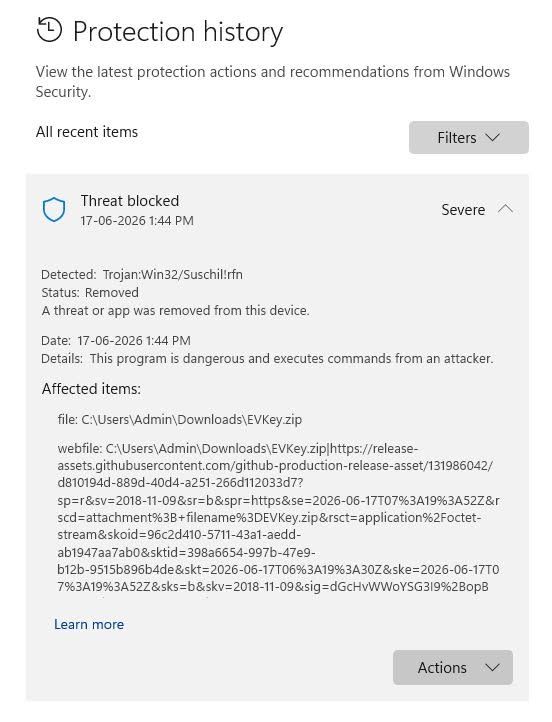 Phần mềm g&otilde; tiếng Việt EVKey 6 . 0 . 4 Bị Windows Defender nhận diện l&agrave; virus - Ảnh 6.