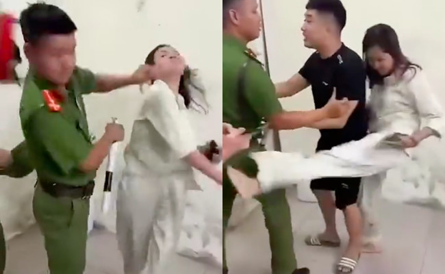 Người phụ nữ chửi bới, h&agrave;nh hung chiến sĩ c&ocirc;ng an: Từng c&oacute; tiền &aacute;n về tội &ldquo;m&ocirc;i giới mại d&acirc;m&rdquo; - Ảnh 2.