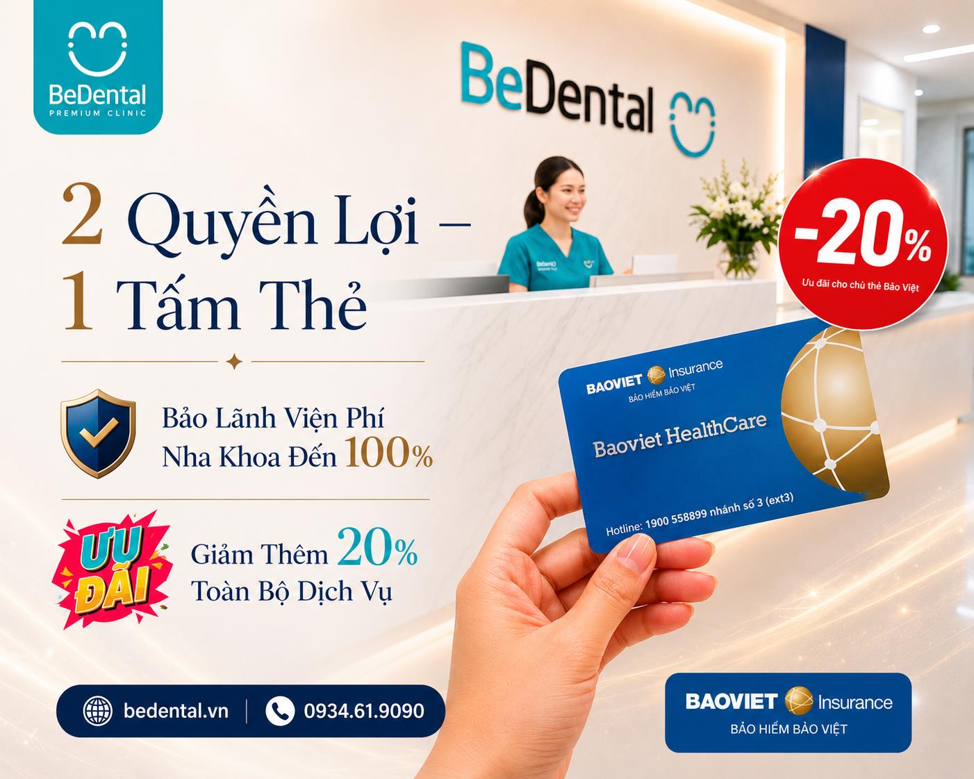 BeDental hợp tác Bảo hiểm Bảo Việt: Khách hàng được bảo lãnh viện phí nha khoa 100% - Ảnh 4. BeDental hợp tác Bảo hiểm Bảo Việt: Khách hàng được bảo lãnh viện phí nha khoa 100% - Ảnh 4.