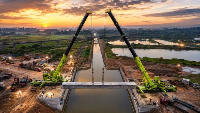 Phát hiện đoàn xe Trung Quốc chở hơn 1.000 tấn thiết bị, di chuyển 100 km giữa đêm, thực hiện nhiệm vụ thần tốc chỉ trong 24 giờ - Ảnh 1. Phát hiện đoàn xe Trung Quốc chở hơn 1.000 tấn thiết bị, di chuyển 100 km giữa đêm, thực hiện nhiệm vụ thần tốc chỉ trong 24 giờ - Ảnh 1.