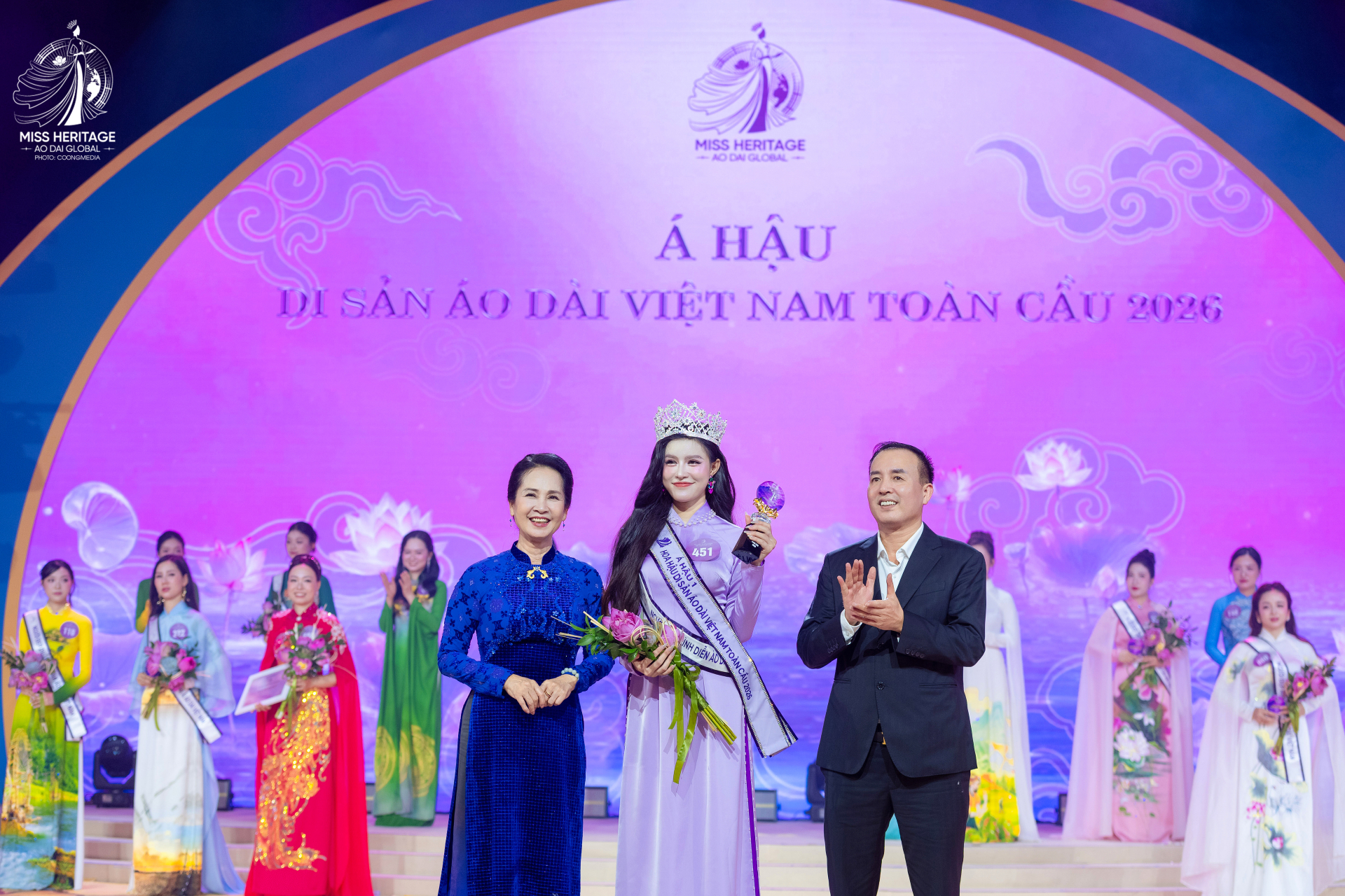 Sinh vi&ecirc;n ng&agrave;nh Luật Cao Anh Thư gi&agrave;nh &Aacute; hậu 1 Hoa hậu Di sản &Aacute;o d&agrave;i Việt Nam to&agrave;n cầu 2026 - Ảnh 3.