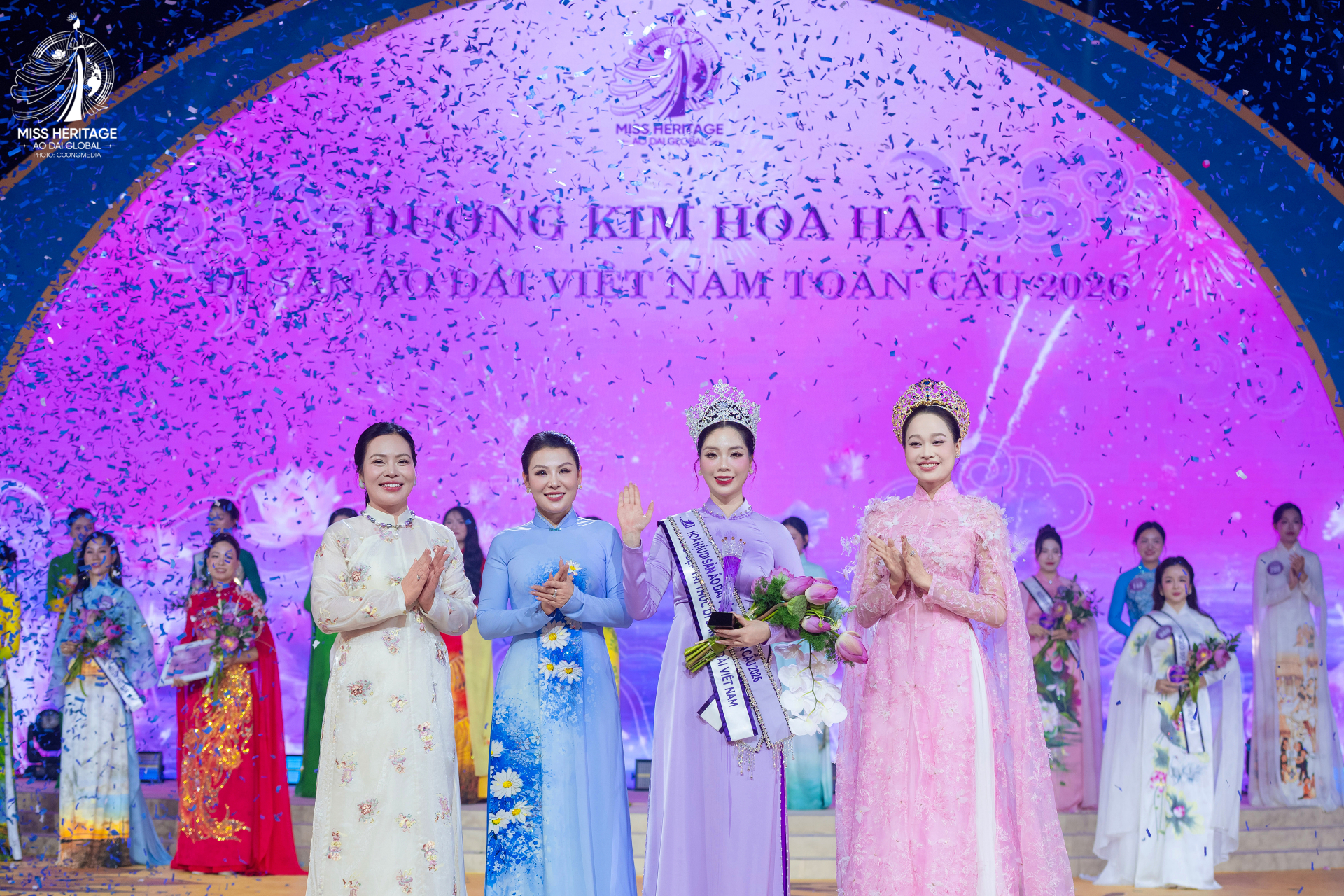 Sinh vi&ecirc;n ng&agrave;nh Luật Cao Anh Thư gi&agrave;nh &Aacute; hậu 1 Hoa hậu Di sản &Aacute;o d&agrave;i Việt Nam to&agrave;n cầu 2026 - Ảnh 2.