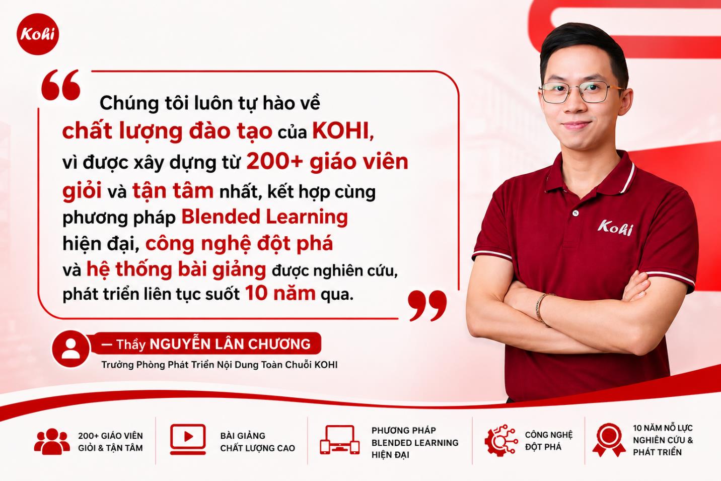 Blended Learning – chìa khóa vàng giúp KOHI tạo nên dấu ấn 10 năm trong giáo dục - Ảnh 1. Blended Learning – chìa khóa vàng giúp KOHI tạo nên dấu ấn 10 năm trong giáo dục - Ảnh 1.