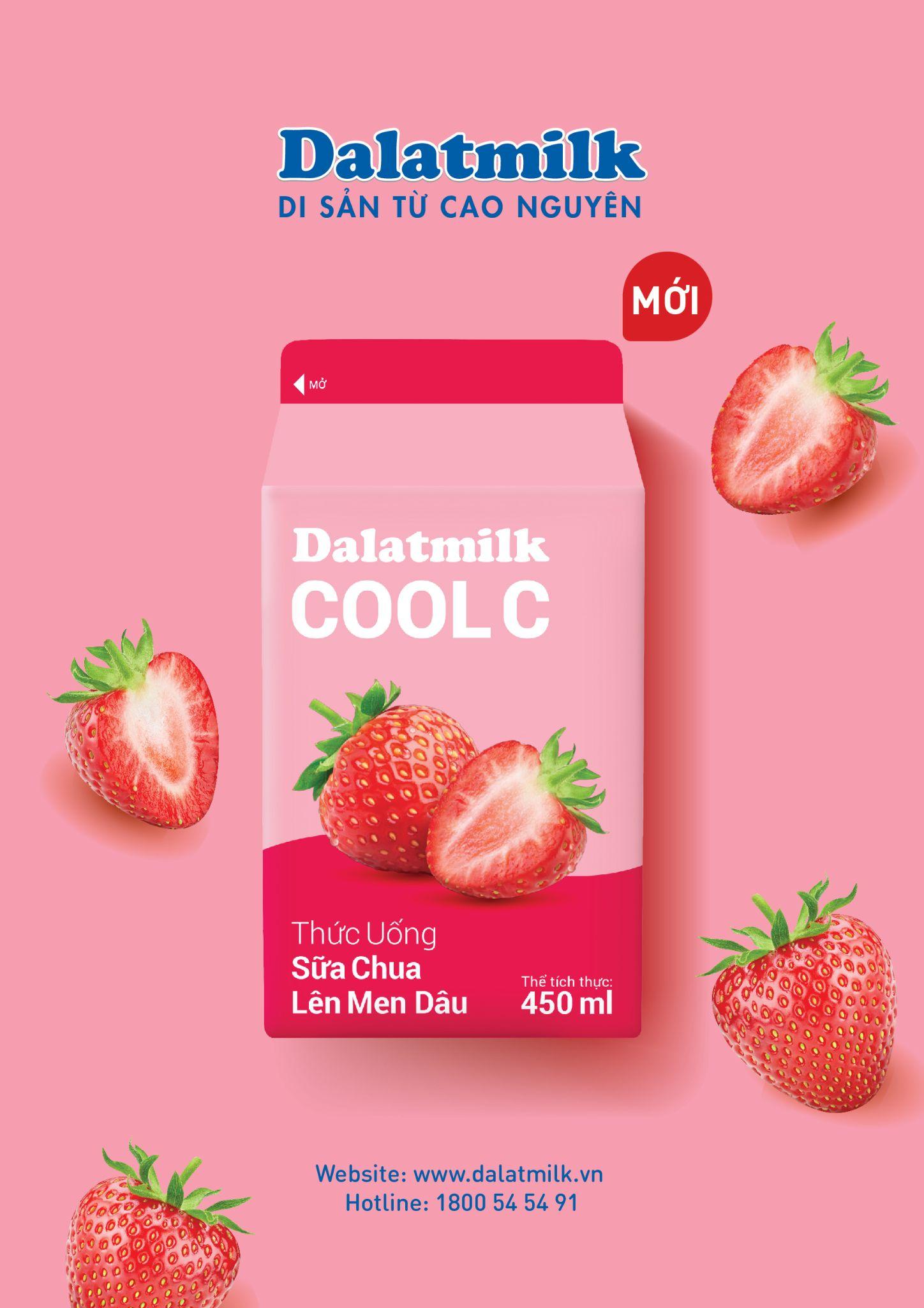 Thức uống sữa chua l&ecirc;n men D&acirc;u Dalatmilk Cool C vừa ra mắt c&oacute; g&igrave; đặc biệt? - Ảnh 1.