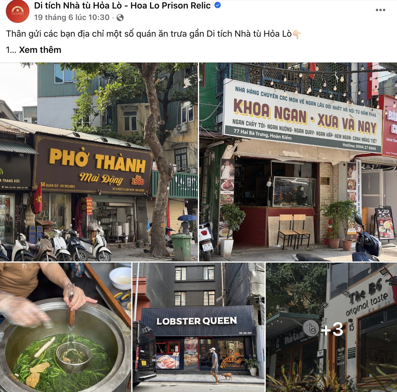 Cẩm nang ẩm thực quanh Nhà tù hỏa lò: Những địa chỉ không thể bỏ lỡ - Ảnh 1. Cẩm nang ẩm thực quanh Nhà tù hỏa lò: Những địa chỉ không thể bỏ lỡ - Ảnh 1.