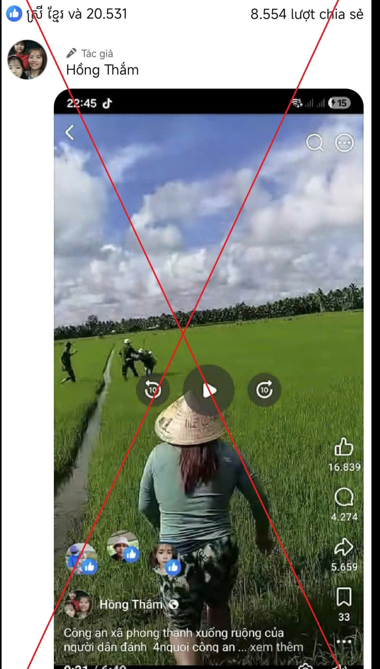 Vĩnh Long: L&agrave;m r&otilde; vụ anh em ruột phun thuốc diệt cỏ v&agrave; tấn c&ocirc;ng c&ocirc;ng an - Ảnh 1.