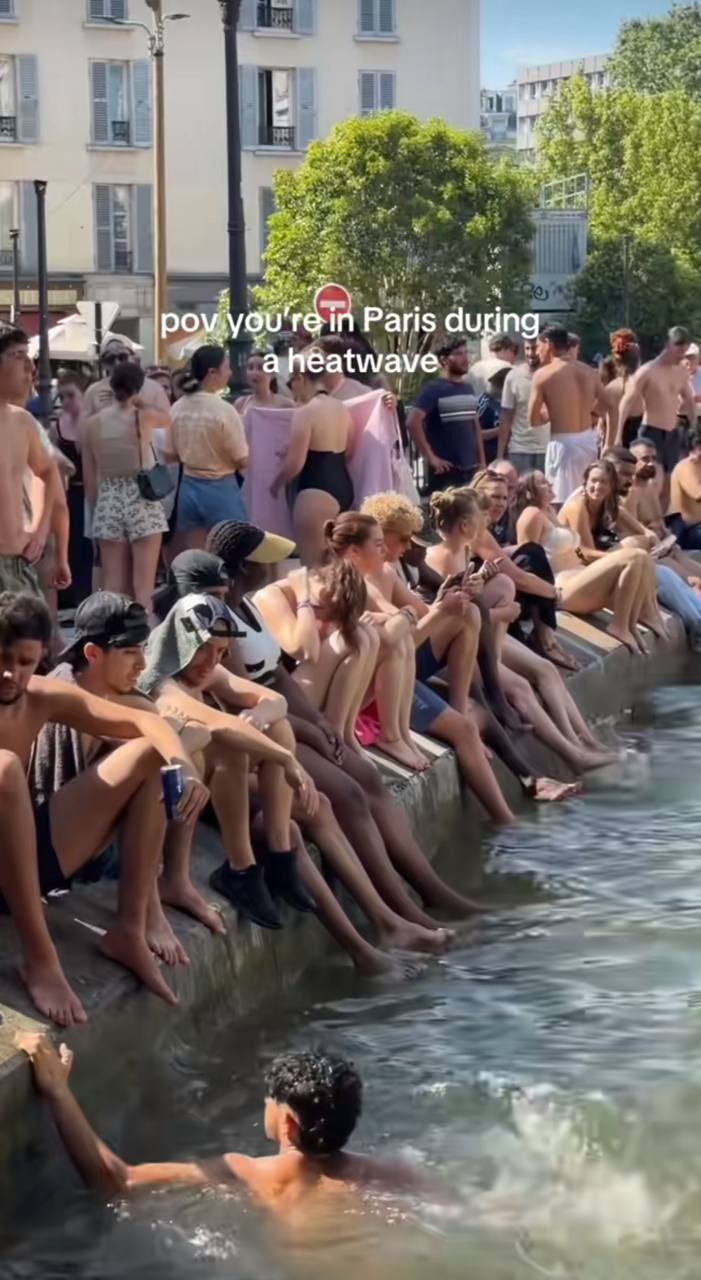 Dân Paris tìm cách giải nhiệt giữa cái nóng 42 độ C, điều hòa ở Việt Nam “ qúy như vàng ” - Ảnh 4.