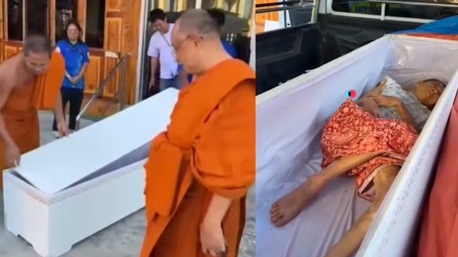 Quan tài chuẩn bị đưa vào lò hỏa táng thì đột ngột phát ra âm thanh lạ khiến những người có mặt chết lặng - Ảnh 2.
