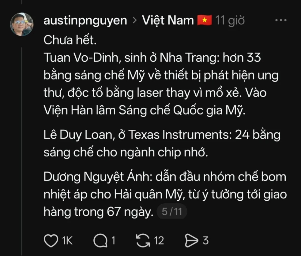 Người Việt c&oacute; g&igrave; để tự h&agrave;o ngo&agrave;i lịch sử? C&acirc;u trả lời tr&ecirc;n Threads khiến nhiều người suy ngẫm - Ảnh 5.