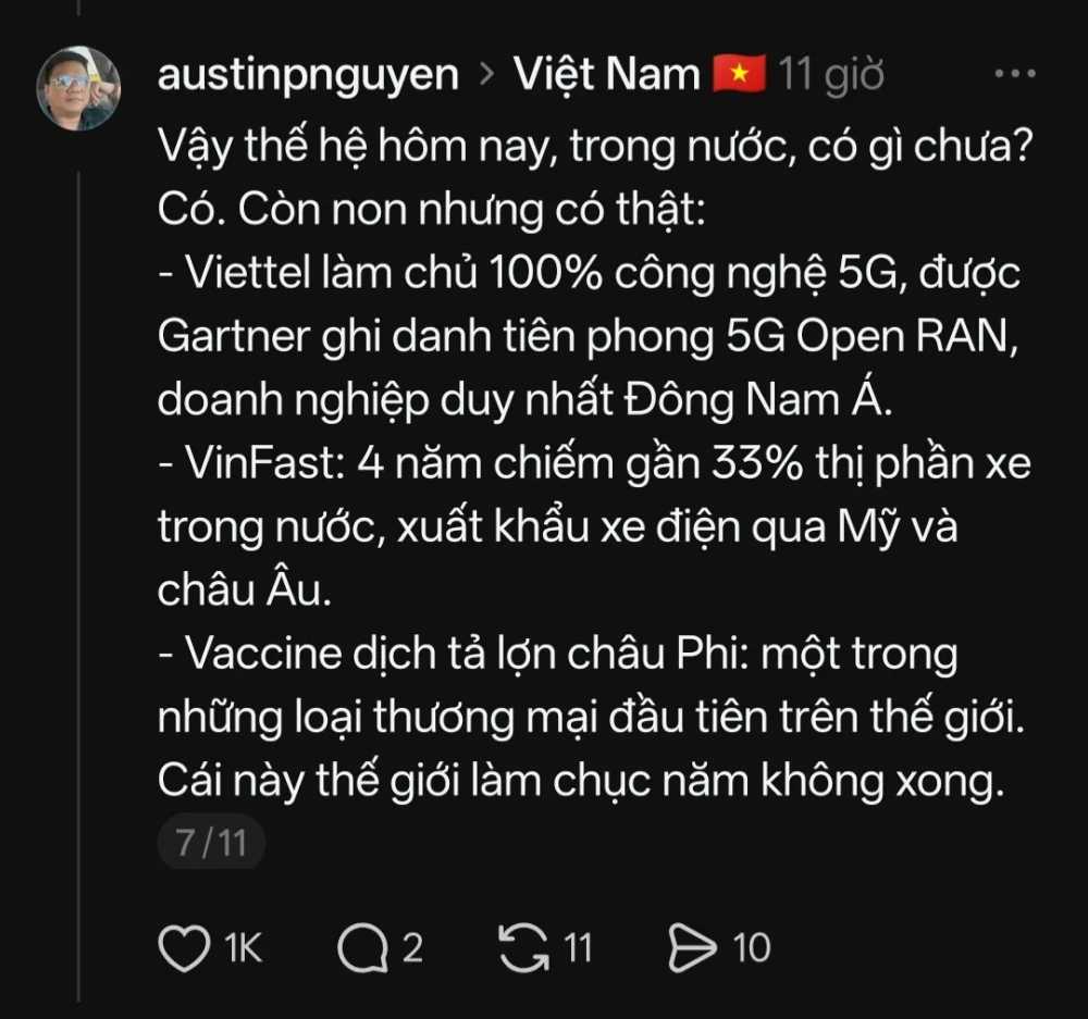 Người Việt c&oacute; g&igrave; để tự h&agrave;o ngo&agrave;i lịch sử? C&acirc;u trả lời tr&ecirc;n Threads khiến nhiều người suy ngẫm - Ảnh 6.