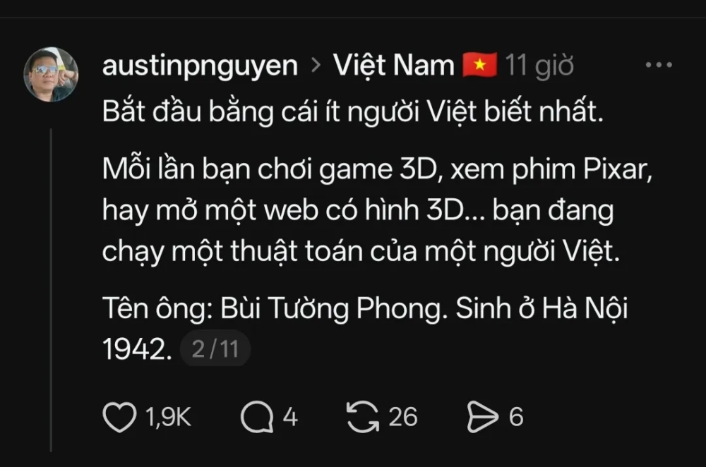 Người Việt c&oacute; g&igrave; để tự h&agrave;o ngo&agrave;i lịch sử? C&acirc;u trả lời tr&ecirc;n Threads khiến nhiều người suy ngẫm - Ảnh 2.