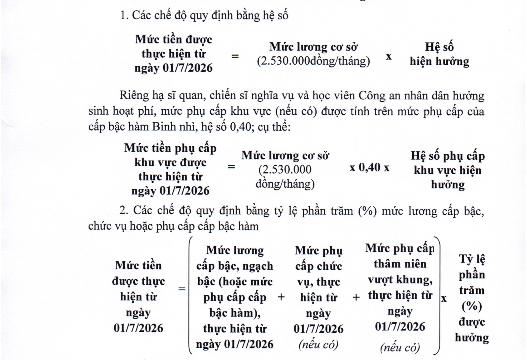 QUY ĐỊNH MỚI về TIỀN LƯƠNG, LƯƠNG HƯU, TRỢ CẤP, PHỤ CẤP từ 1/7/2026- Ảnh 4.