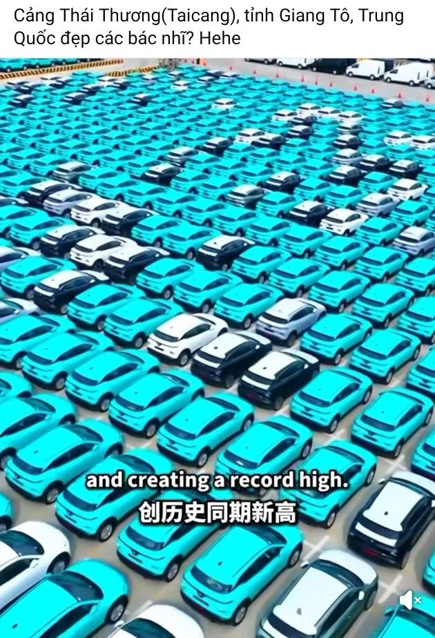 H&agrave;ng trăm xe VinFast được cho l&agrave; nằm tại cảng thuộc Giang T&ocirc;, Trung Quốc: Sự thật l&agrave; g&igrave;? - Ảnh 1.