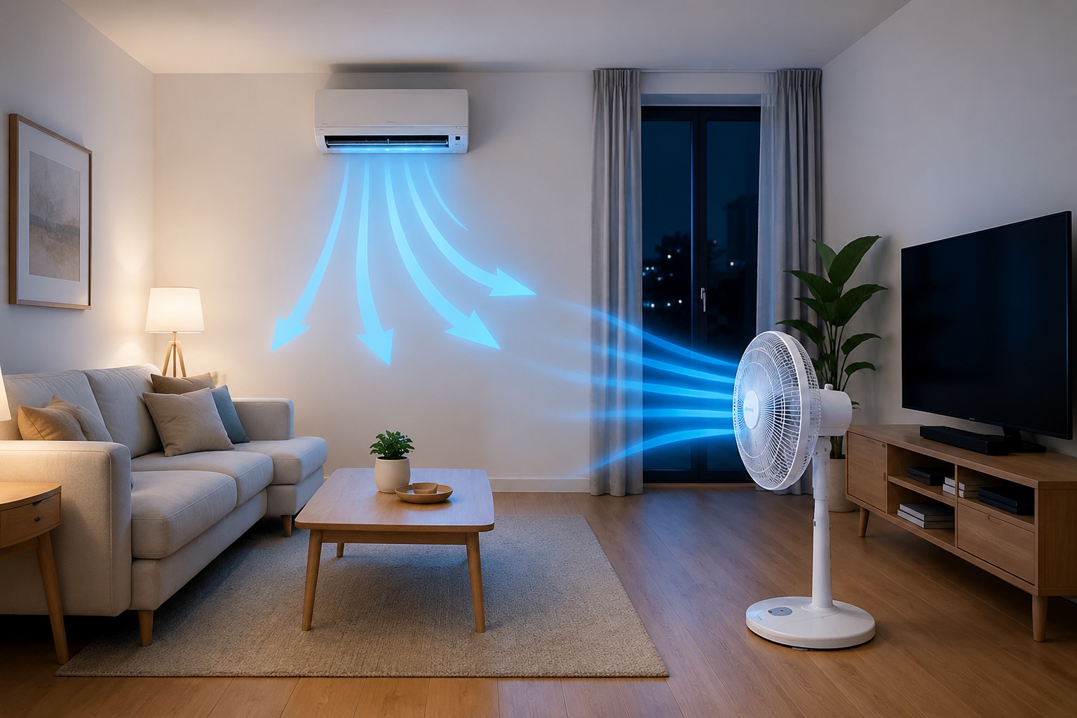 Đổi vị trí đặt quạt tiết kiệm điện và làm mát phòng hiệu quả hơn - Ảnh 1.