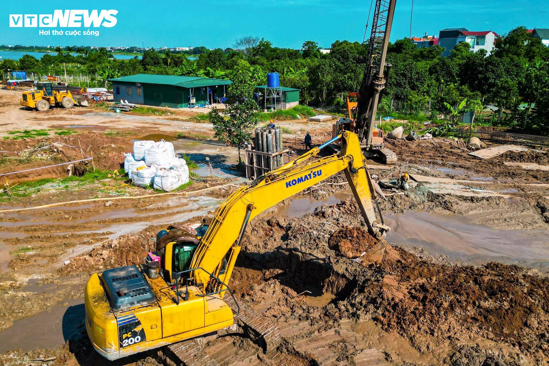 To&agrave;n cảnh thi c&ocirc;ng cầu Ngọc Hồi gần 12 . 000 Tỷ đồng nối H&agrave; Nội v&agrave; Hưng Y&ecirc;n - Ảnh 8.
