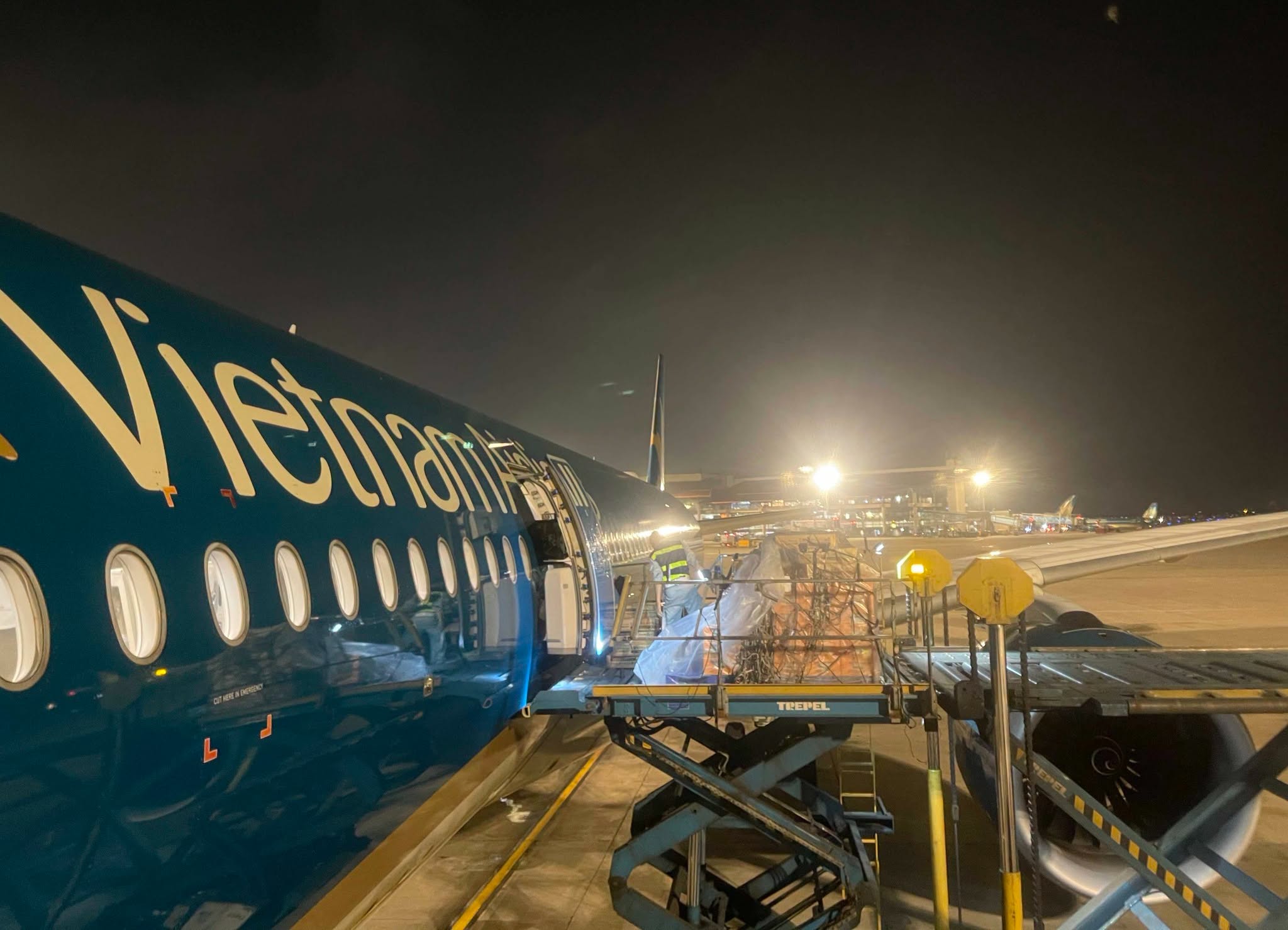 Đêm qua, một máy bay Vietnam Airlines không chở bất kỳ hành khách nào cất cánh từ sân bay Nội Bài - Ảnh 2.
