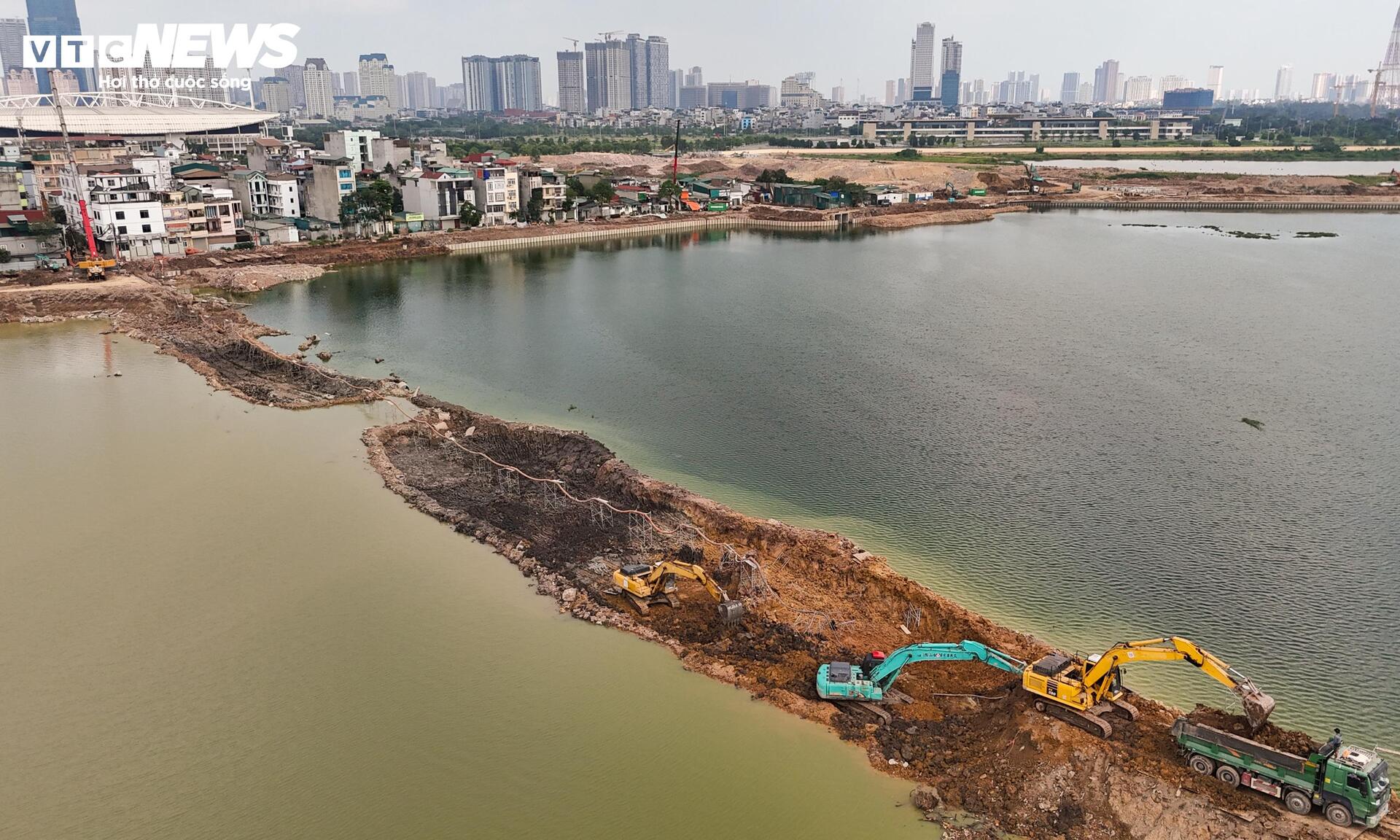 Hồ điều h&ograve;a H&agrave; Nội ho&agrave;n th&agrave;nh trước m&ugrave;a mưa 2026 gi&uacute;p giảm ngập &uacute;ng - Ảnh 2.