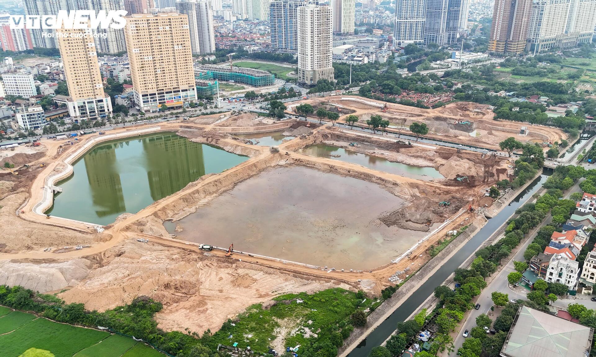 Hồ điều h&ograve;a H&agrave; Nội ho&agrave;n th&agrave;nh trước m&ugrave;a mưa 2026 gi&uacute;p giảm ngập &uacute;ng - Ảnh 4.