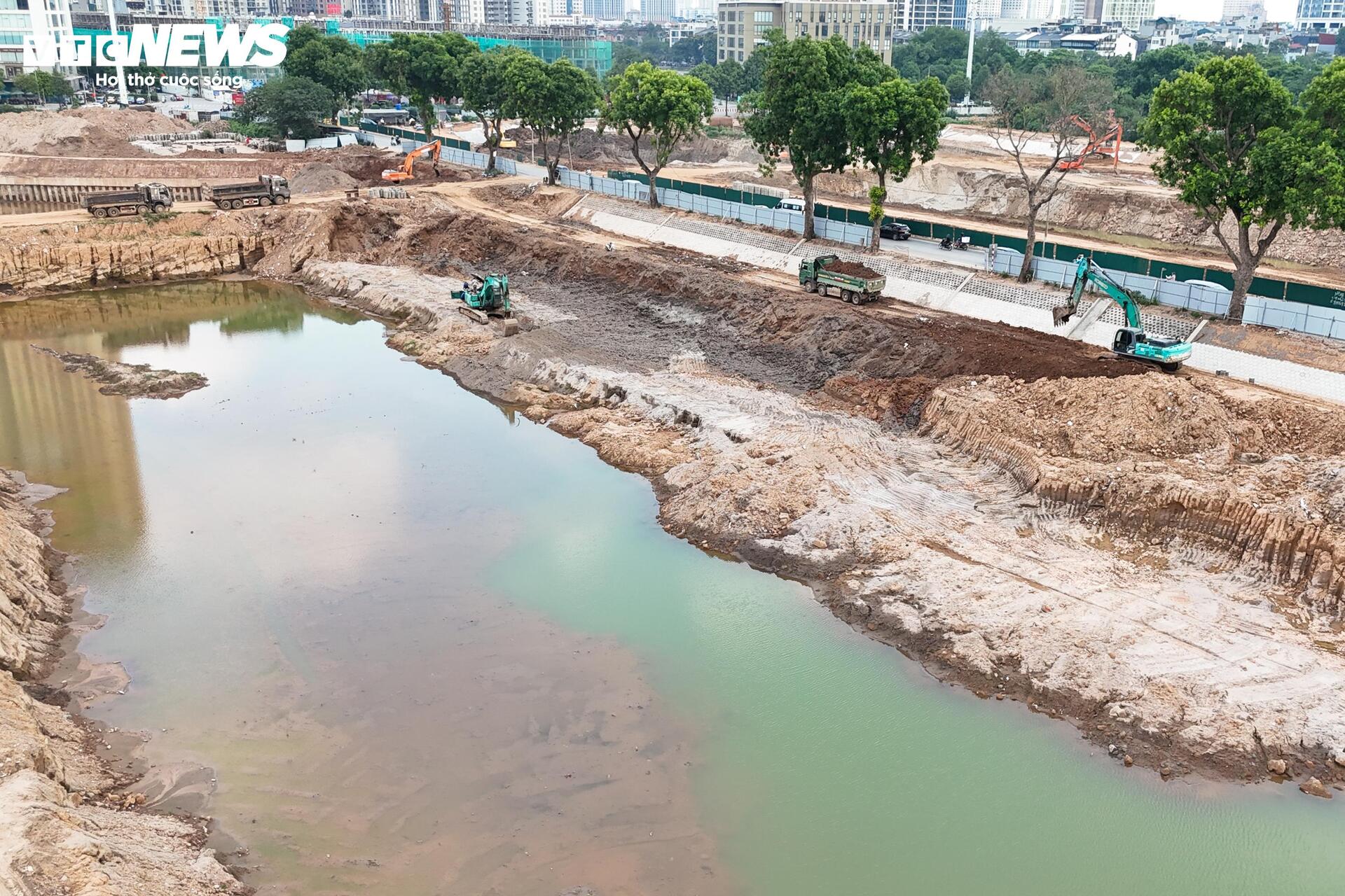 Hồ điều h&ograve;a H&agrave; Nội ho&agrave;n th&agrave;nh trước m&ugrave;a mưa 2026 gi&uacute;p giảm ngập &uacute;ng - Ảnh 5.