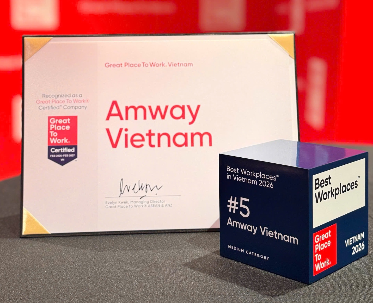 Amway Việt Nam hai năm liên tiếp vào Top nơi làm việc xuất sắc 2026 - Ảnh 2. Amway Việt Nam hai năm liên tiếp vào Top nơi làm việc xuất sắc 2026 - Ảnh 2.