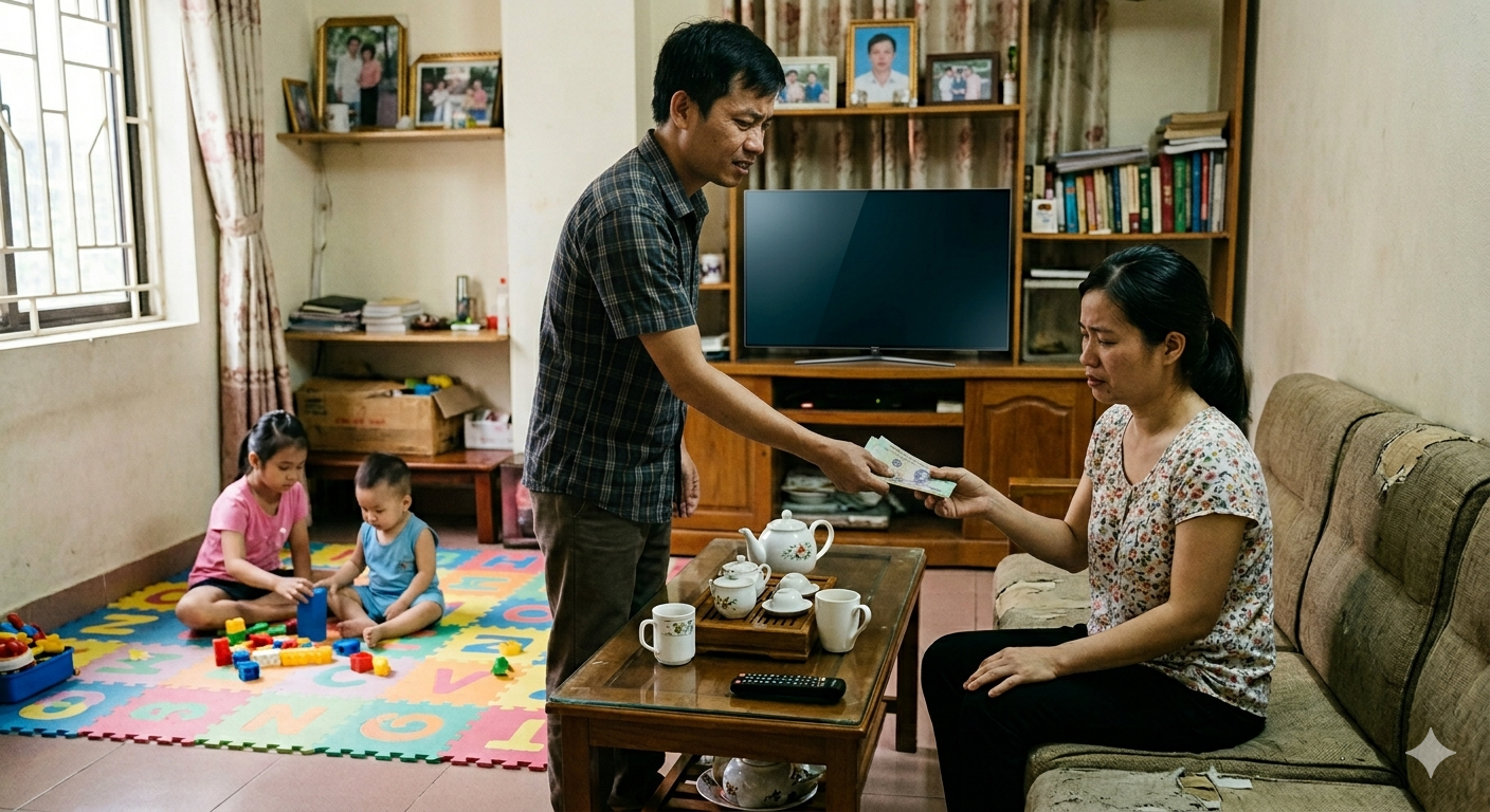 Chồng th&aacute;ng n&agrave;o cũng đưa 8 triệu, đến khi vợ đ&ograve;i ly h&ocirc;n chia mỗi người nu&ocirc;i 1 đứa con, anh mới giật m&igrave;nh nhận ra giờ l&agrave; năm 2026 rồi! - Ảnh 1.