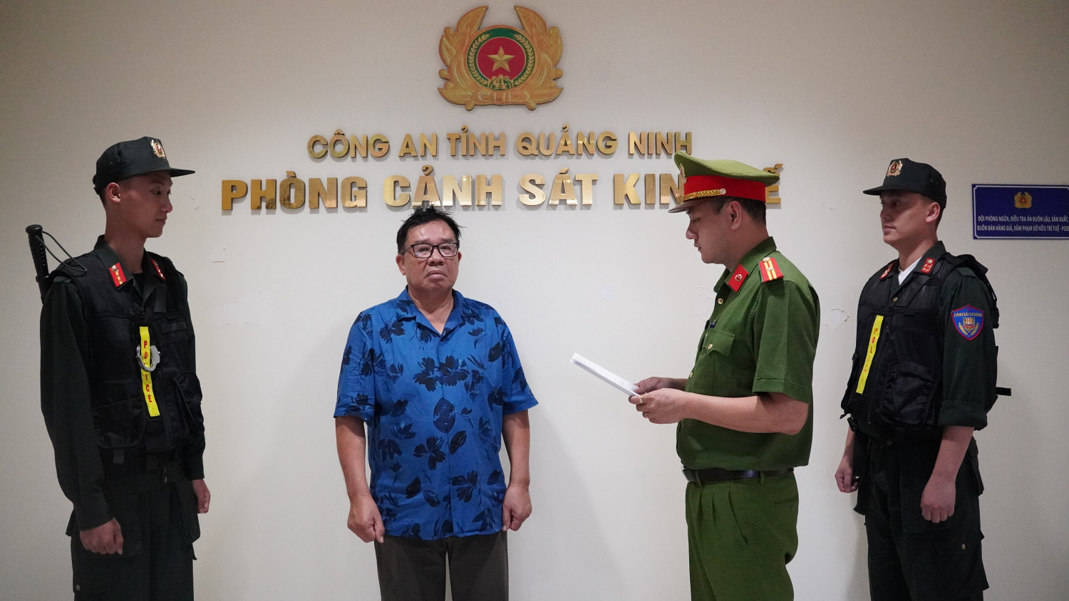 Vương Đức Lanh bị khởi tố V&igrave; Lừa đảo chiếm đoạt t&agrave;i sản tại C&ocirc;ng ty TNHH Việt Mỹ Hạ Long - Ảnh 1.
