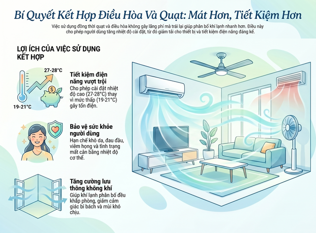 C&aacute;ch bật điều h&ograve;a m&aacute;t, tiết kiệm điện theo khuyến nghị của EVN - Ảnh 1.