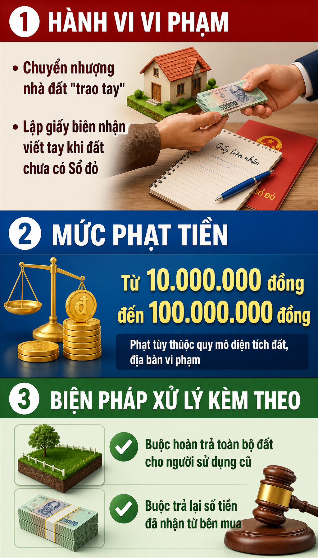 Tất cả người d&acirc;n c&oacute; sổ đỏ ch&uacute; &yacute; quy định phạt tới 100 triệu đồng - Ảnh 2.