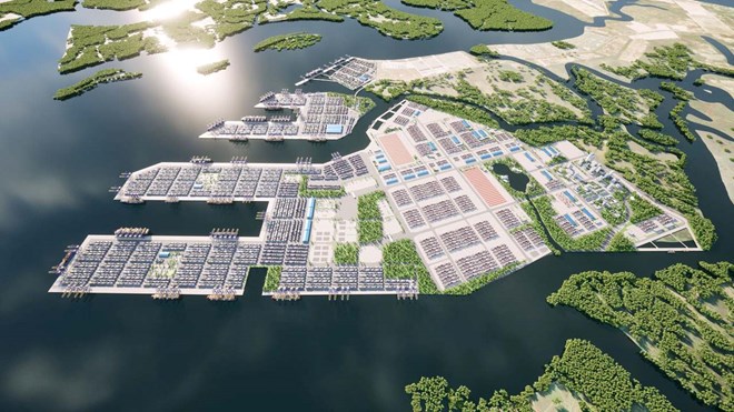 Chủ tịch s&aacute;ng lập Geleximco Vũ Văn Tiền: Cảng C&aacute;i M&eacute;p Hạ ho&agrave;n th&agrave;nh c&oacute; thể đ&oacute;n si&ecirc;u t&agrave;u container lớn nhất thế giới 250.000 tấn- Ảnh 2.