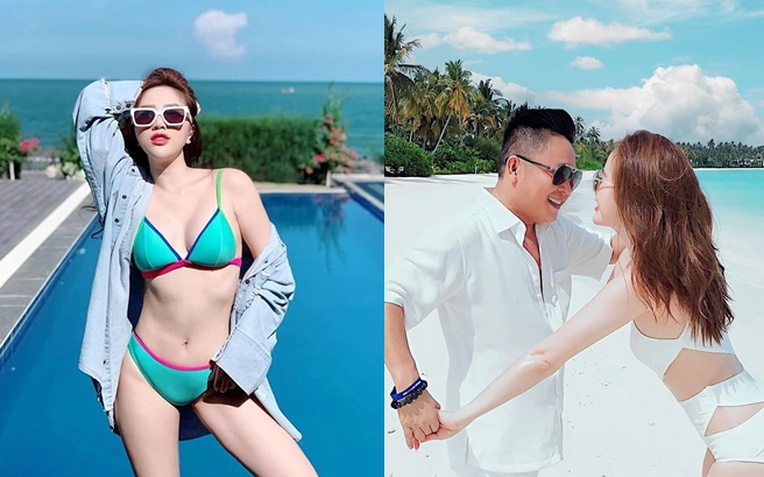 Nhan sắc n&oacute;ng bỏng của "c&ocirc;ng ch&uacute;a showbiz" sinh con trai cho đại gia H&agrave; Tĩnh