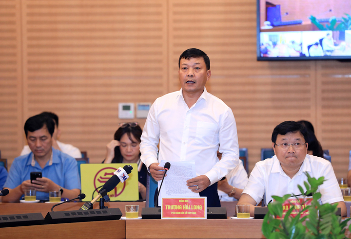 Sở X&acirc;y dựng H&agrave; Nội l&yacute; giải nguy&ecirc;n nh&acirc;n ngập cục bộ H&agrave; Nội sau mưa lớn - Ảnh 1.