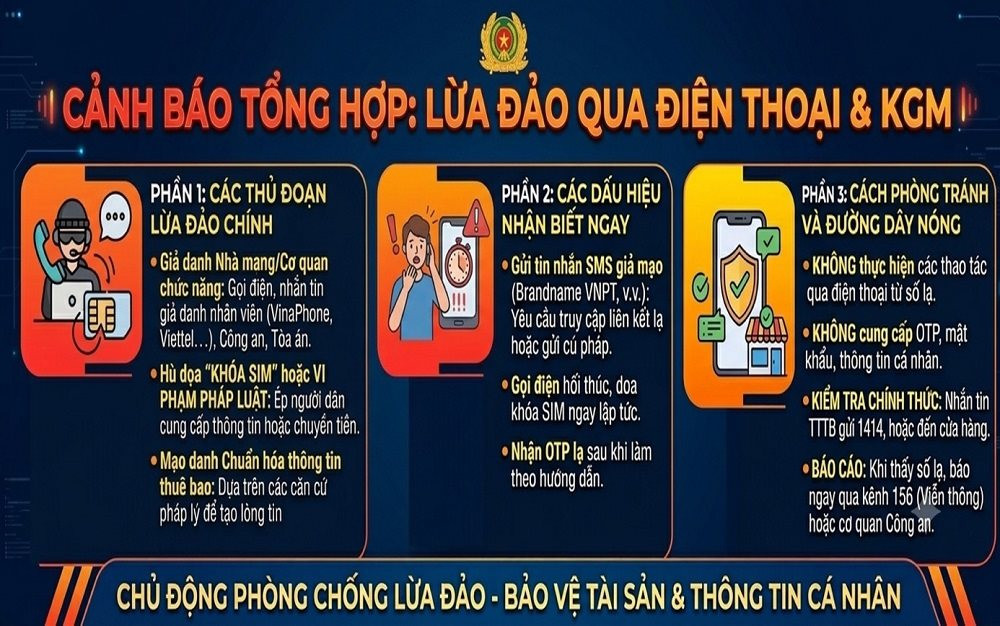 Cảnh gi&aacute;c với lừa đảo qua điện thọai: C&ocirc;ng an Đ&agrave; Lạt đưa ra cảnh b&aacute;o mới nhất - Ảnh 2.