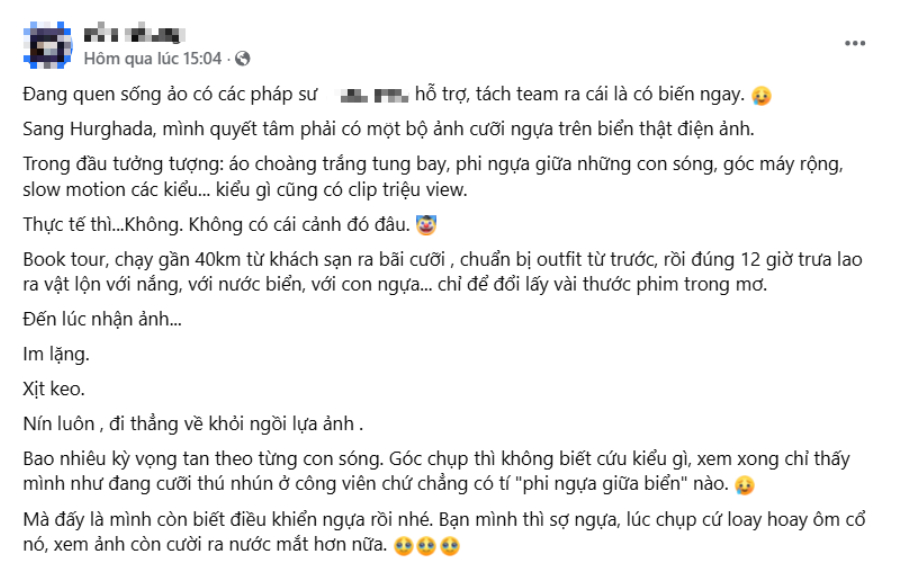 H&iacute; hửng cưỡi ngựa giữa biển, c&ocirc; g&aacute;i &ecirc; chề trước kết quả "kh&oacute; đỡ" - Ảnh 3.