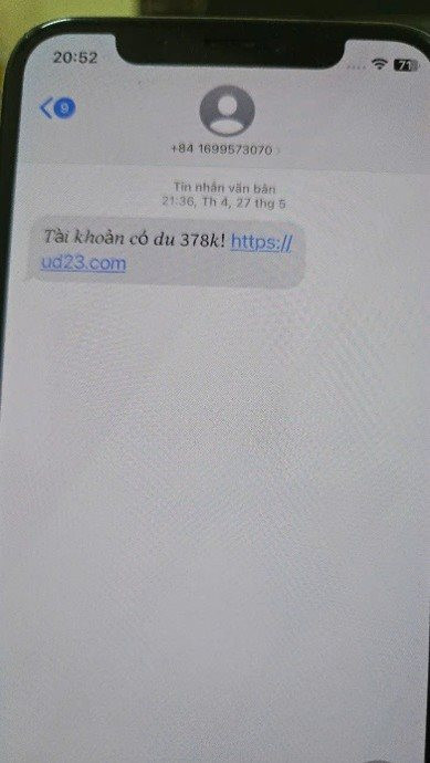 C&ocirc;ng an cảnh b&aacute;o khẩn đến to&agrave;n bộ người d&acirc;n nhận được tin nhắn: "T&agrave;i khoản c&oacute; dư 378 ngh&igrave;n đồng" - Ảnh 1.
