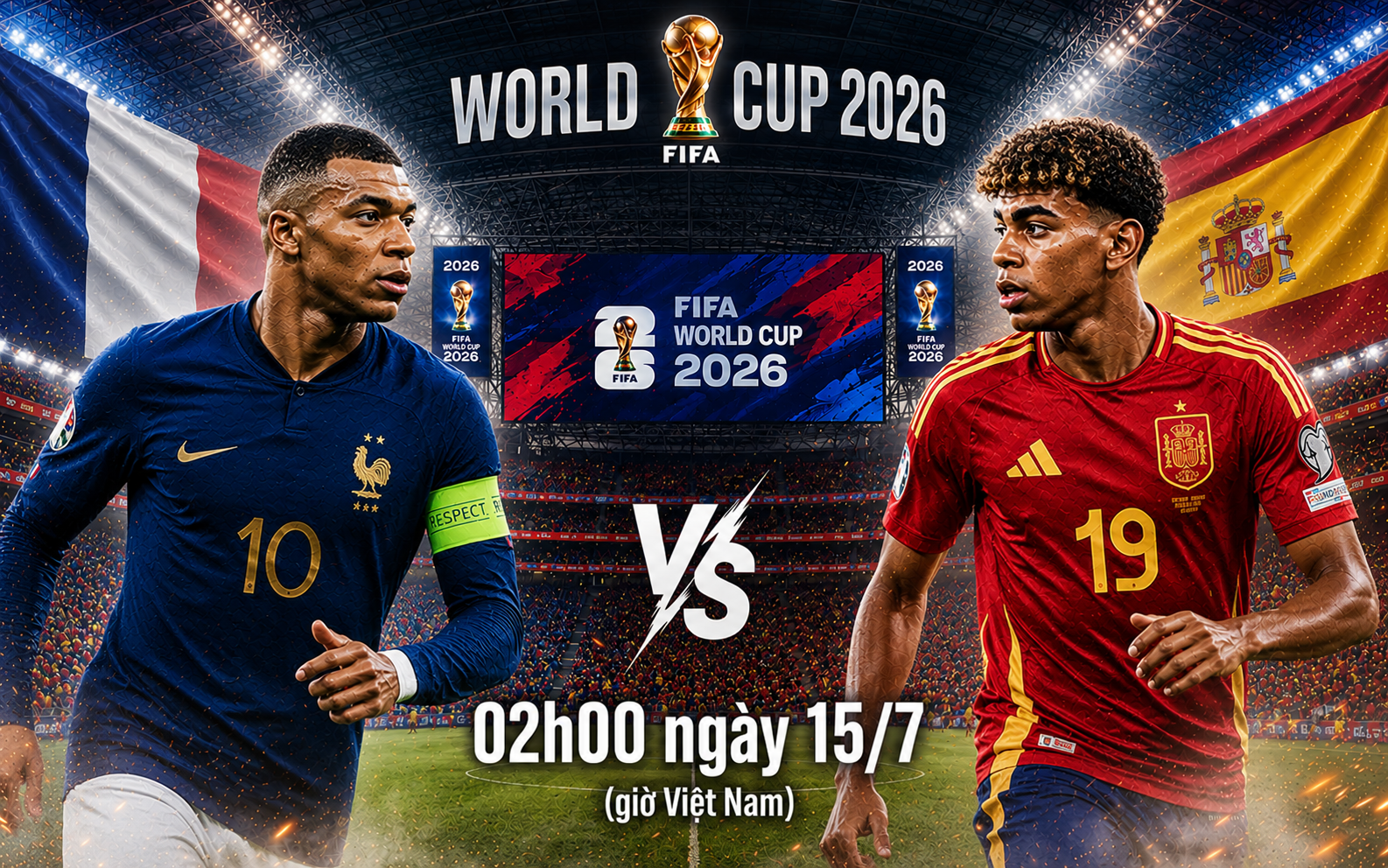 Si&ecirc;u m&aacute;y t&iacute;nh dự đo&aacute;n Ph&aacute;p vs T&acirc;y Ban Nha: Mưa b&agrave;n thắng, &ldquo;nh&agrave; vua&rdquo; gục ng&atilde; - World Cup - Ảnh 1.