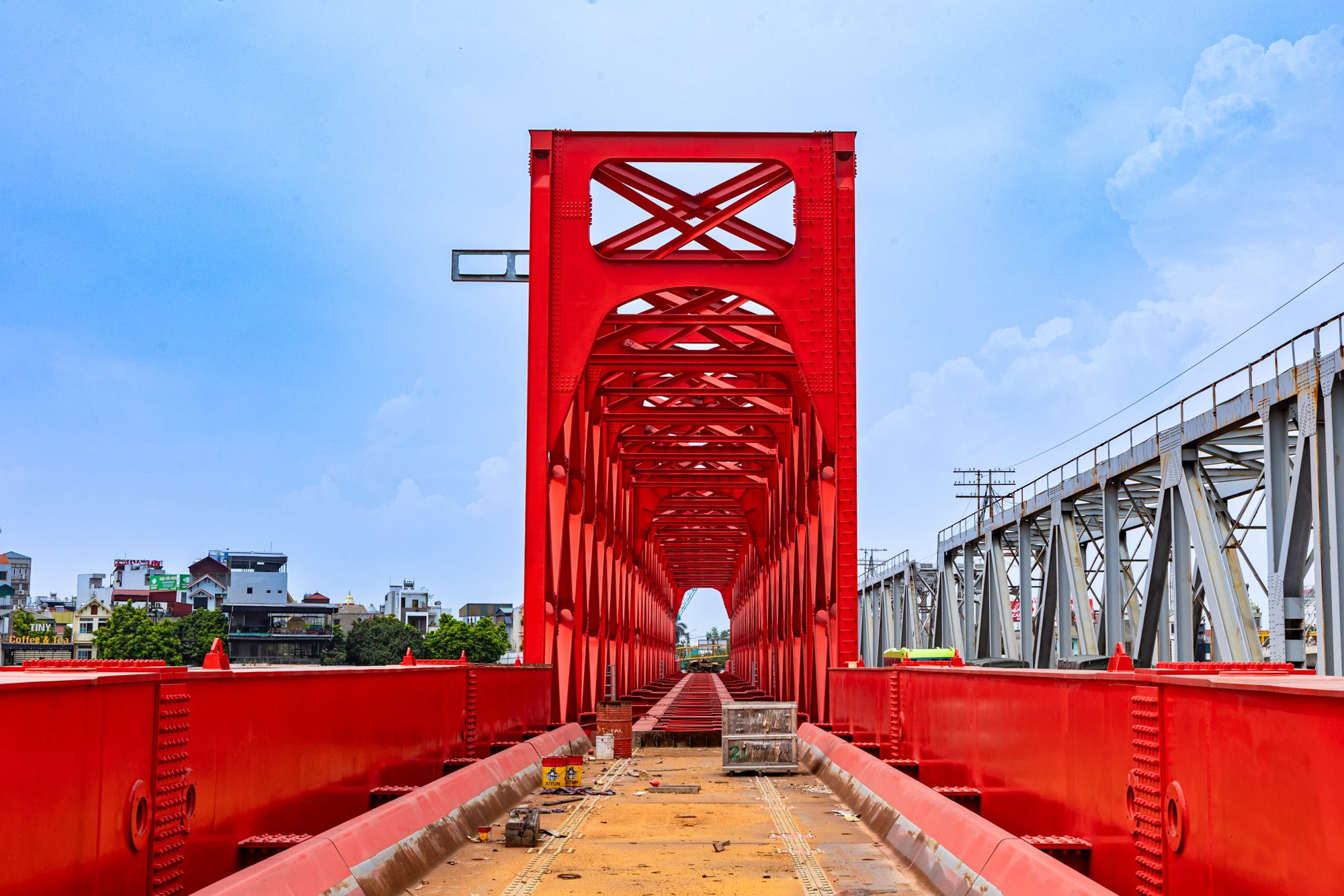 Cận cảnh cầu 1.800 tỷ sắp ho&agrave;n th&agrave;nh, thay thế cầu quay đầu ti&ecirc;n ở Việt Nam, nối H&agrave; Nội với tỉnh sắp l&ecirc;n th&agrave;nh phố trực thuộc trung ương - Ảnh 11.