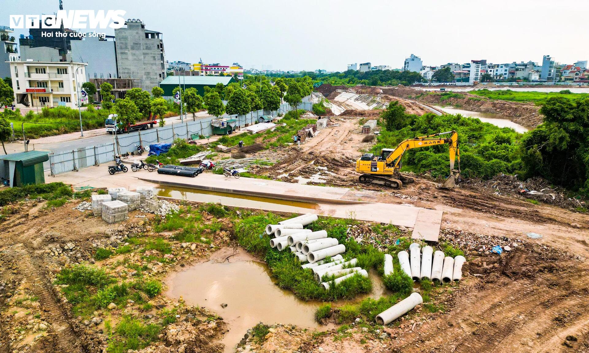 Hồ điều h&ograve;a Cự Khối 30 ha tại Long Bi&ecirc;n: Tiến độ thi c&ocirc;ng v&agrave; kỳ vọng giảm ngập - Ảnh 11.