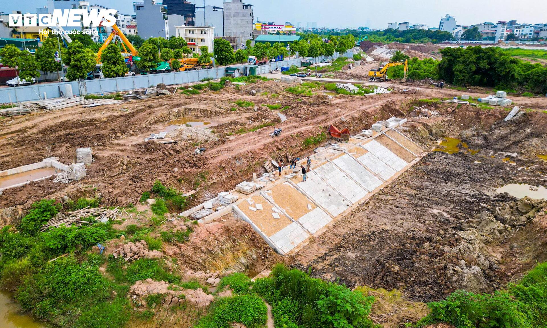 Hồ điều h&ograve;a Cự Khối 30 ha tại Long Bi&ecirc;n: Tiến độ thi c&ocirc;ng v&agrave; kỳ vọng giảm ngập - Ảnh 13.