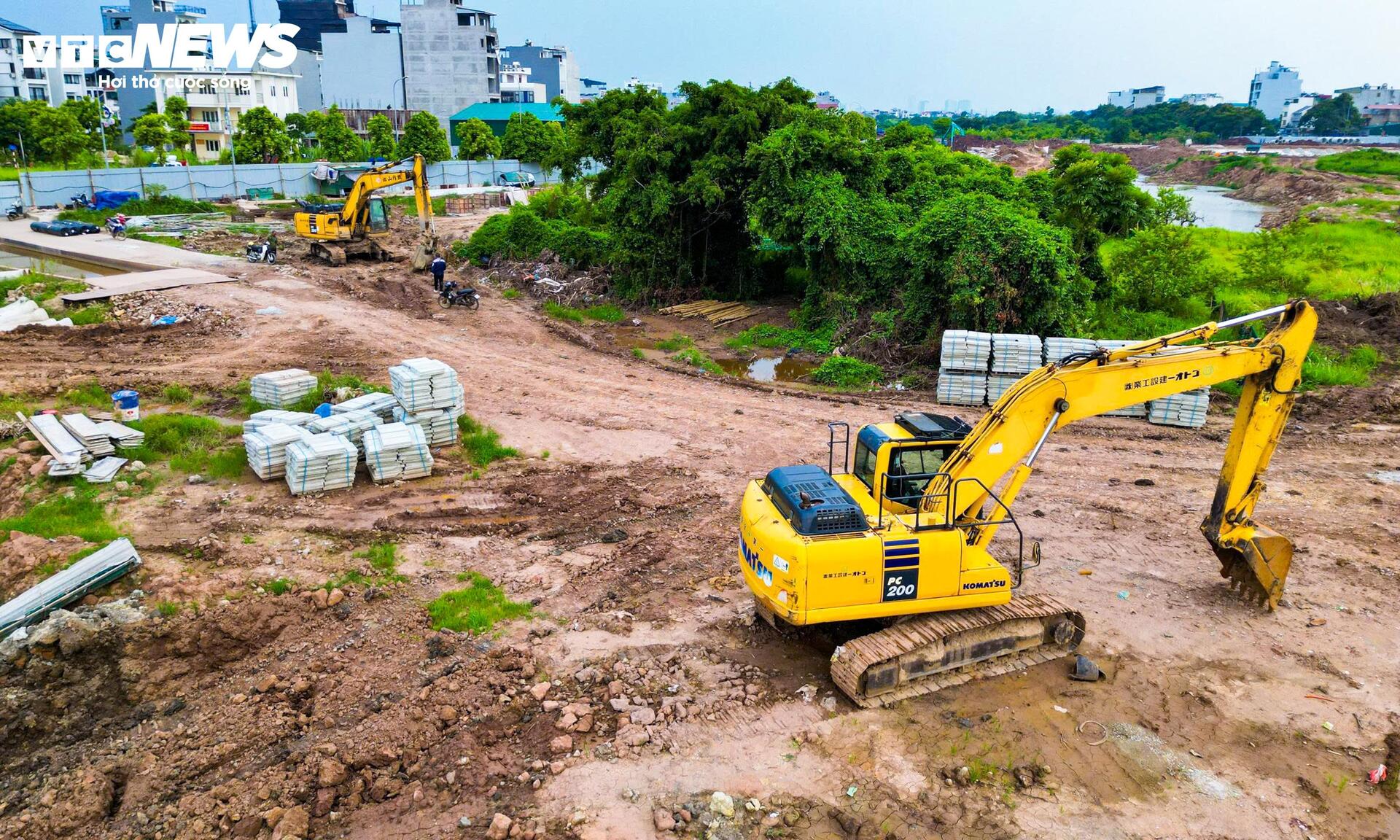 Hồ điều h&ograve;a Cự Khối 30 ha tại Long Bi&ecirc;n: Tiến độ thi c&ocirc;ng v&agrave; kỳ vọng giảm ngập - Ảnh 7.