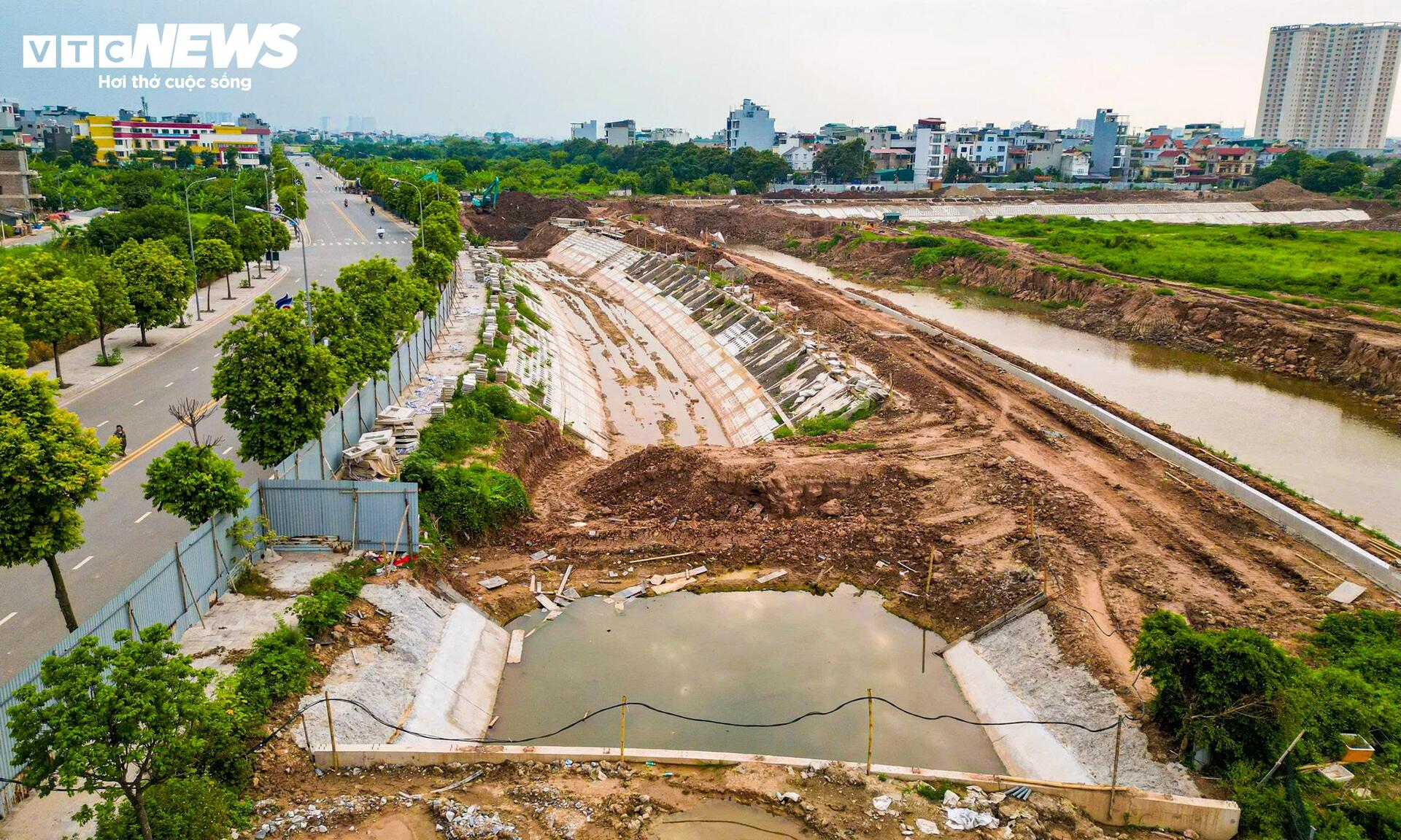 Hồ điều h&ograve;a Cự Khối 30 ha tại Long Bi&ecirc;n: Tiến độ thi c&ocirc;ng v&agrave; kỳ vọng giảm ngập - Ảnh 12.