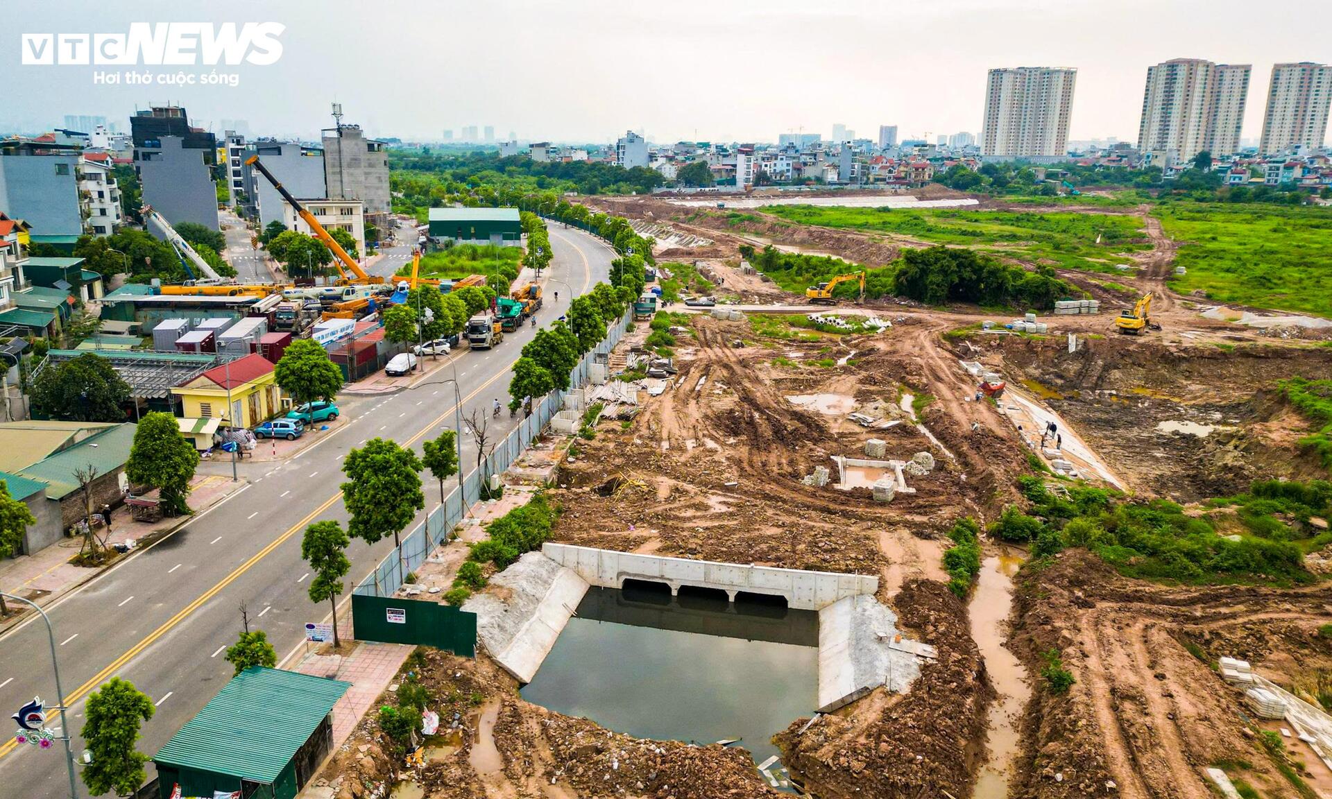 Hồ điều h&ograve;a Cự Khối 30 ha tại Long Bi&ecirc;n: Tiến độ thi c&ocirc;ng v&agrave; kỳ vọng giảm ngập - Ảnh 8.
