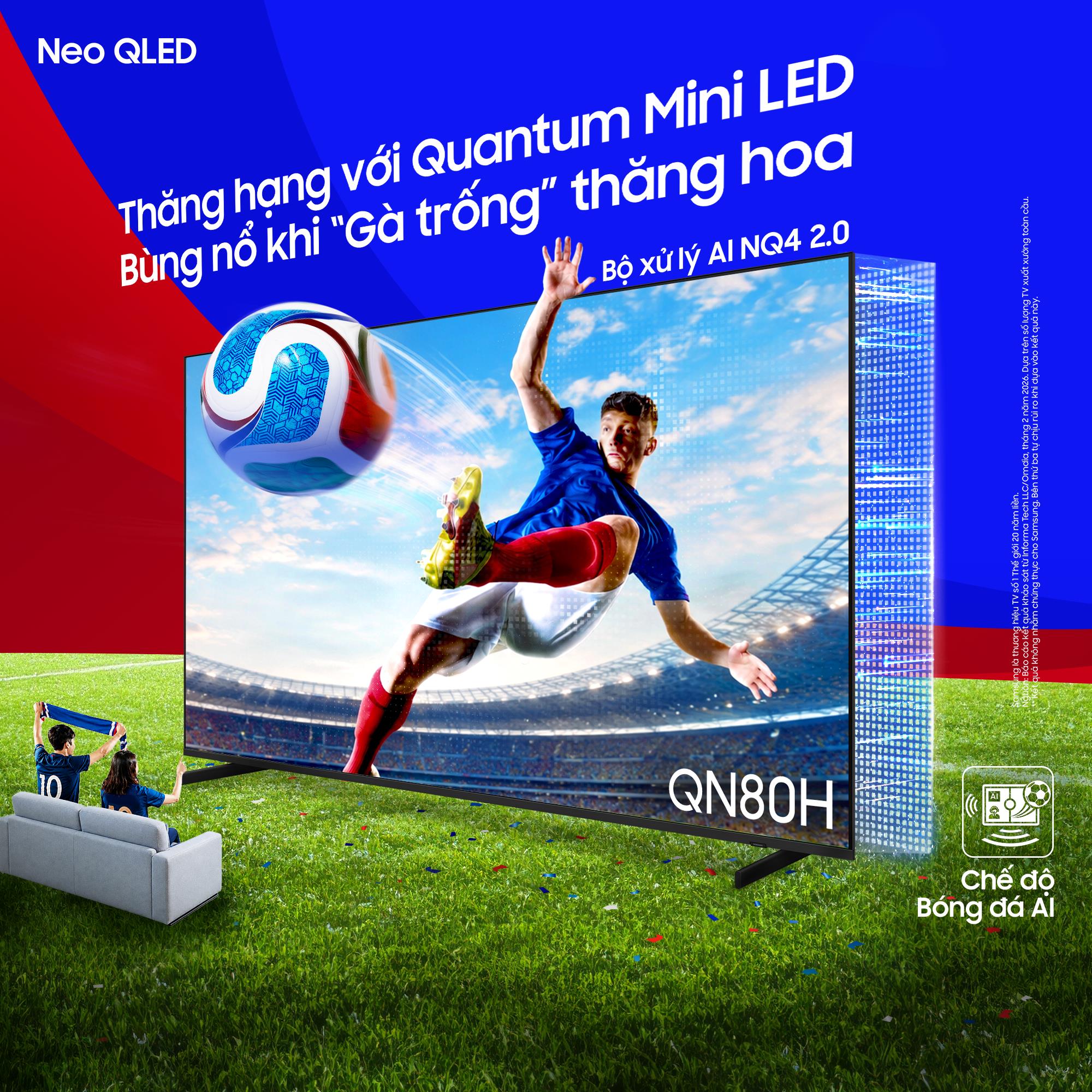 &ldquo;Chiến hữu&rdquo; AI tr&ecirc;n Samsung AI TV l&agrave;m nức l&ograve;ng t&iacute;n đồ b&oacute;ng đ&aacute; - Ảnh 1.