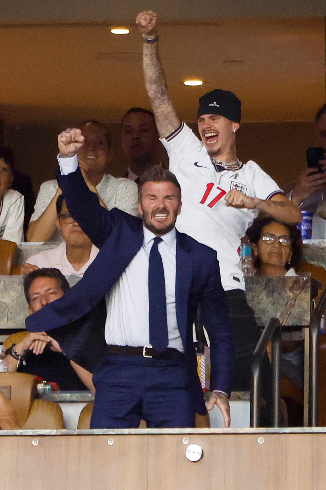 David Beckham đọ visual với Timothée Chalamet trên khán đài World Cup: Ai hơn ai?- Ảnh 8.